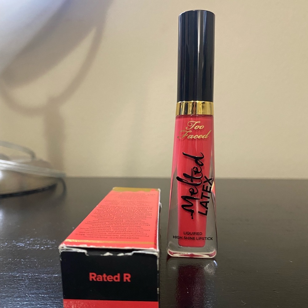 Too Faced Melted Latex lipstick “Rated R”